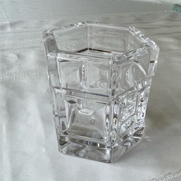 Rosenthal Accents Rosenthal Crystal Germany Hexagonal Tealight Votive Candle Holder Poshmark